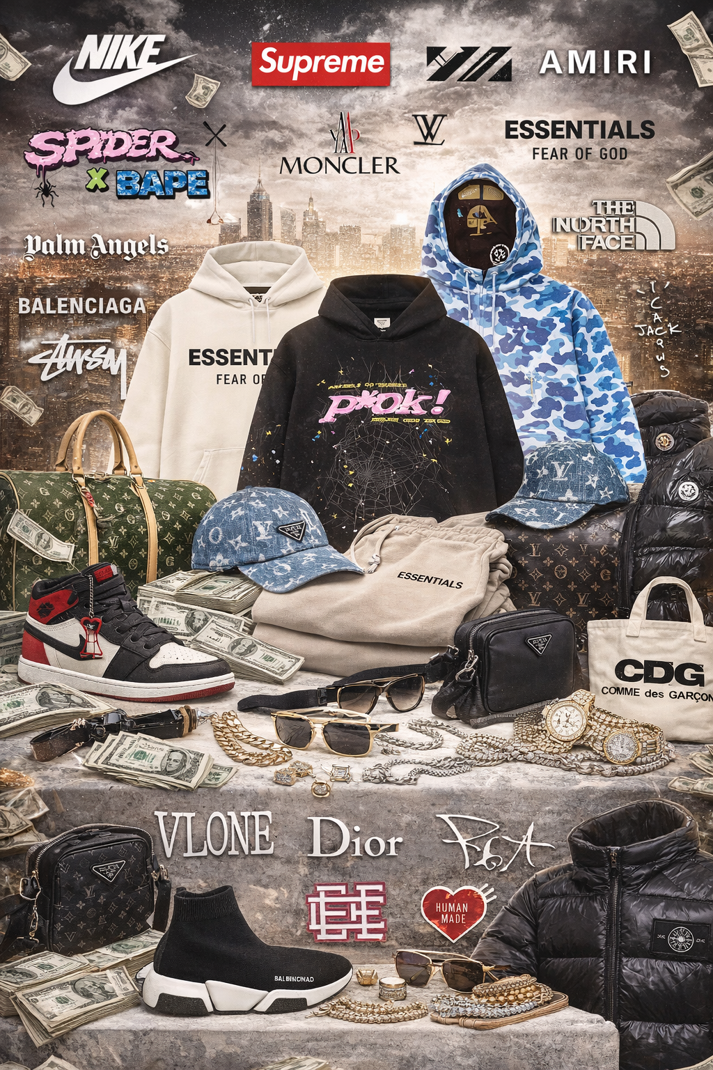 All in one clothing and shoes bundle